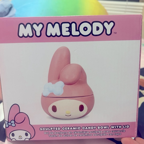 🎀MY MELODY CERAMIC BOWL WITH LID🎀